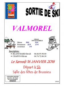 affiche ski 2016